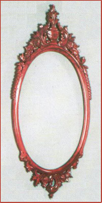 Oval Cup Carved Mirror